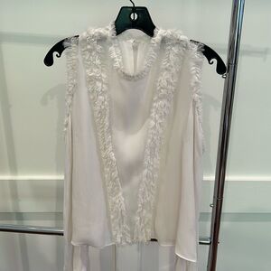 Alexis Puff Sleeve Cut Out Shoulder Blouse